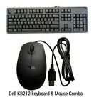 Dell Genuine Keyboard Black Usb Wired Kb212-B *Plus* Dell Mouse N889