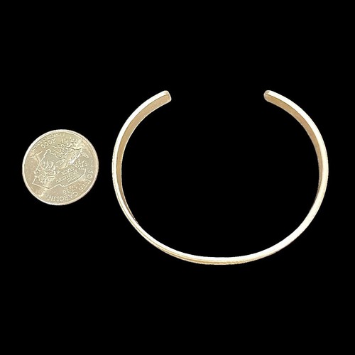 Navajo Sterling Silver Stamped Cuff Bracelet by Robert Etsitty - Picture 7 of 7