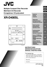 JVC XR-D400SL CD Recorder Owners Instruction Manual Reprint