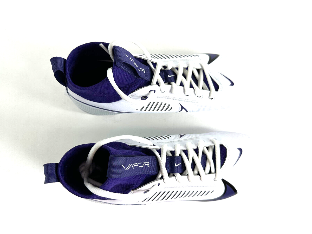 Nike Vapor Edge Pro 360 2 TB Football Cleats White Purple Mens Sz