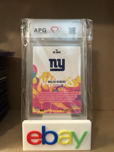 2024 Rookies and Stars Malik Nabers Rc Exclusive APG 10 Gem Mint Giants - Picture 2 of 2