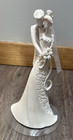 GINA FREEHILL "EMBRACE" BRIDE & GROOM WEDDING CAKE TOPPER STATUE 9" TALL