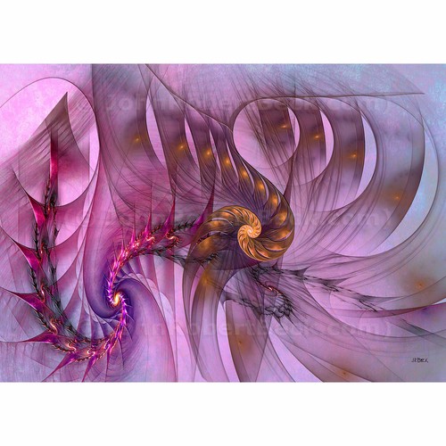 ACEO Kunstkarte abstrakter Druck (2,5" x 3,5") Drachensamen - signiert vom Künstler - Bild 1 von 7