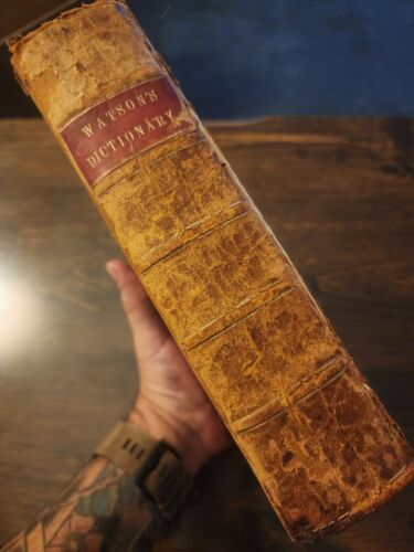 RARE Biblical & Theological Dictionary by Richard Watson 1832 w/ fold out maps - Imagen 3 de 13