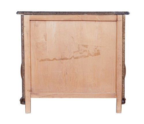 MID CENTURY SMALL MULBERRY BOMBE CHEST OF DRAWERS - Picture 5 of 7