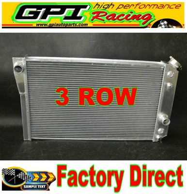 2 ROW Aluminum Radiator for 1984-1990 Chevrolet Corvette C4 Small Block V8 5.7L
