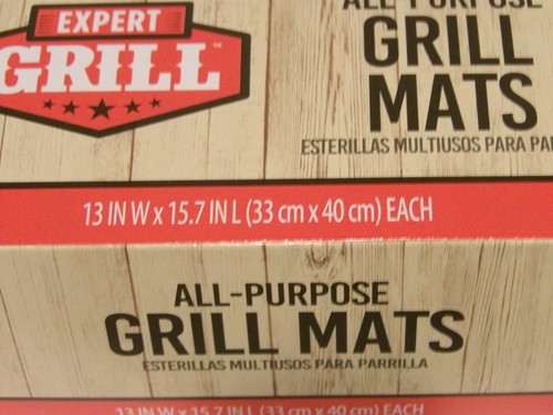 GRILL MATS 2-PACK ALL PURPOSE 13X15.7 INCH EXPERT GRILL - Picture 3 of 5