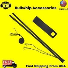 Bullwhip replacements and accessories-whips holder crackers and nylon poppers
