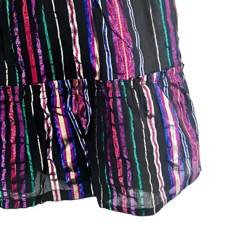 Crewcuts by J.Crew Hilda Lurex Dress in Multi Colored Metallic Stripe size 10 - Picture 4 of 9
