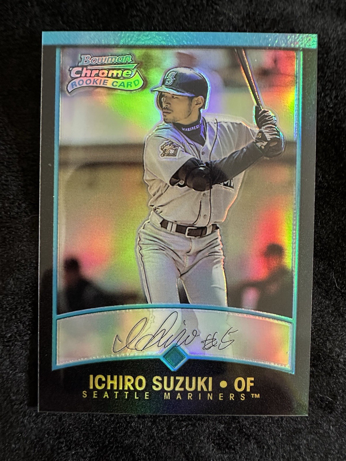2001 Bowman Chrome Rookie Refractor Ichiro Suzuki 351 SP RC