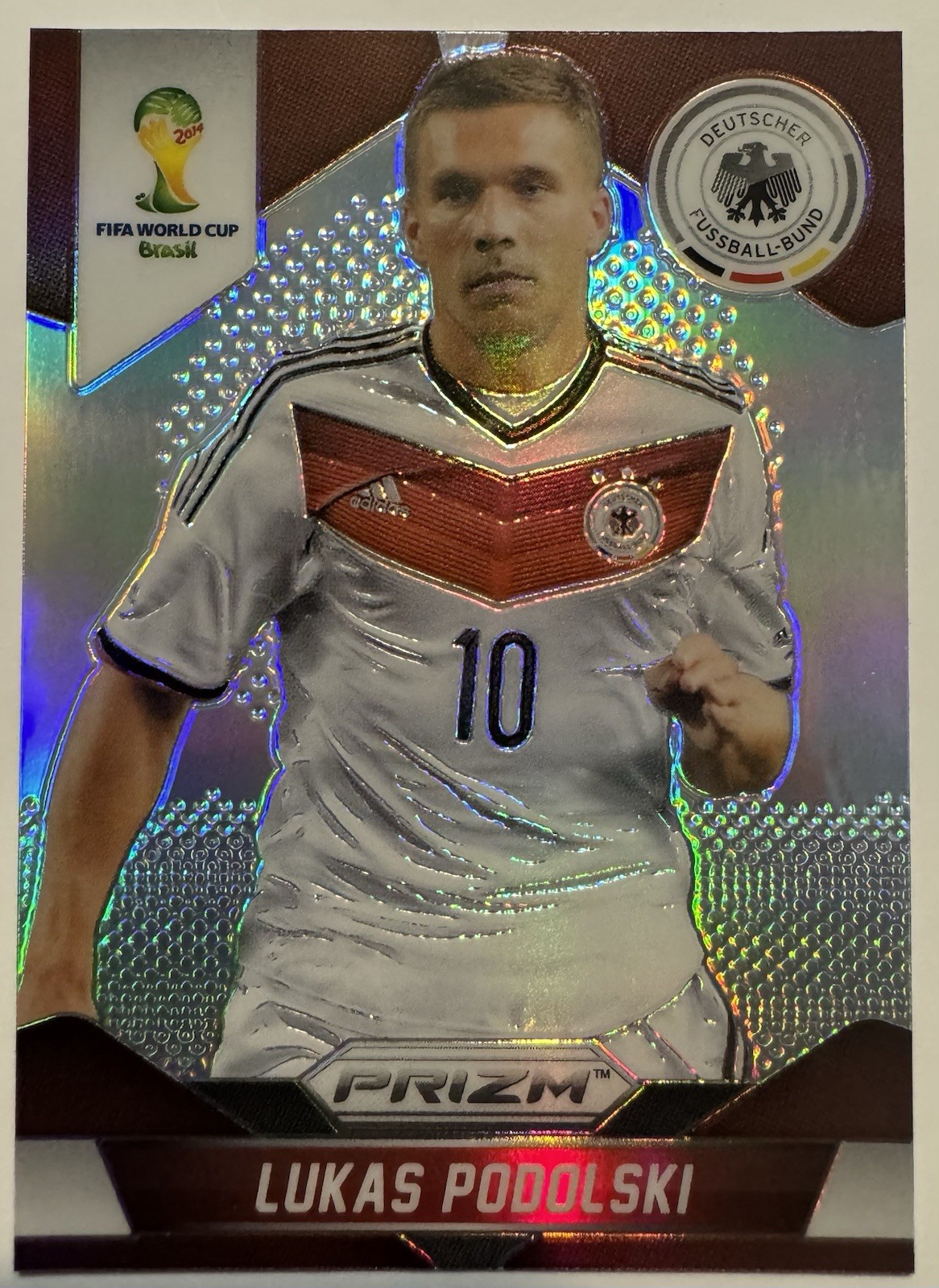 2014 Panini Prizm World Cup Silver Prizm Lukas Podolski #92 Germany