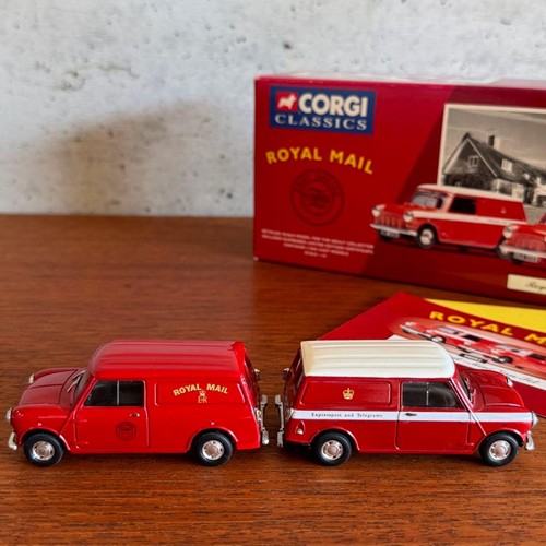 CORGI Royal Mail BMC Mini Van Classic Mini 1997 Limited Edition Set - Picture 6 of 12
