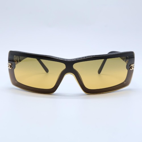 CHANEL 5067 Square Shape Sunglasses 125 c.501 18 Black Brown for Women - Picture 3 of 10