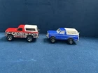 Vintage 1980 Hot Wheels Blue & Red Ford Bronco w/ Motorcycle Diecast Car Lot-2