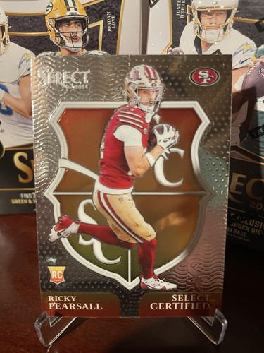 2024 Panini Select - Select Certified Rookies Ricky Pearsall #12 (RC) 49ers 🏈 - Picture 1 of 6