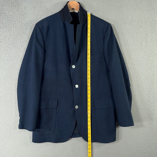 Vintage Brooks Brothers Brookslinen Blazer 41 ML Medium Long Navy Jacket 70s - Picture 15 of 24