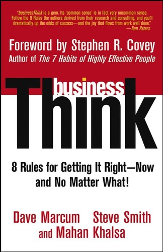 BusinessThink: Rules for Getting it Right - Now an... by Khalsa, Mahan Paperback - Picture 1 of 2