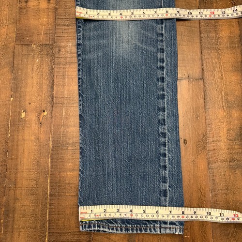 Pantalones de mezclilla rectos Levi's Made And Crafted L01 para hombre 31x31 azul botón mosca - Imagen 22 de 23