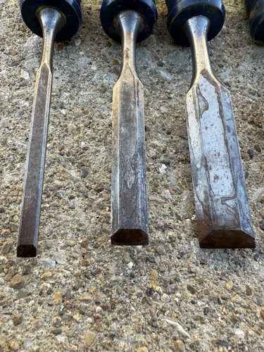 Sears Craftsman 9-36829 5-Piece Wood Chisel Set 1/4" through 1-1/4" USA VTG - Picture 2 of 5