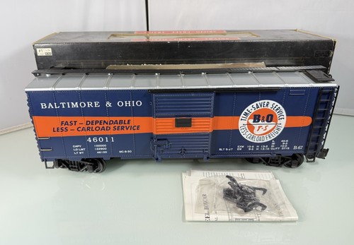 Aristo-Craft G Scale B&O Time-Saver Train Steel Box Car w/Box & Manual EXCELLENT - Picture 9 of 21