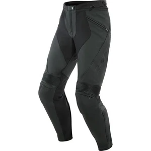 Dainese Pony 3 S/T Motorcycle Motorbike Riding Leather Trousers Matt Black