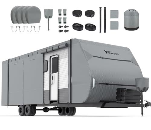 RV Cover Upgrad 7 Layers Top Camper Cover Windproof Travel Trailer Cover for - Picture 2 of 7