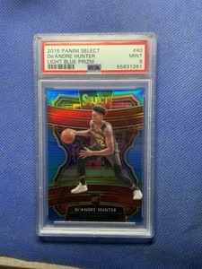 2019-20 Select #40 De'Andre Hunter RC Concourse Light Blue Prizm /299 PSA 9