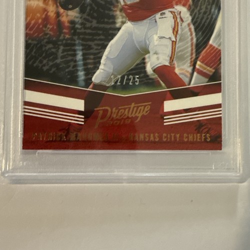 2019 Panini Prestige Patrick Mahomes Impressions XP Bronze /25 PSA 9 #IPPM POP 1 - Picture 3 of 6
