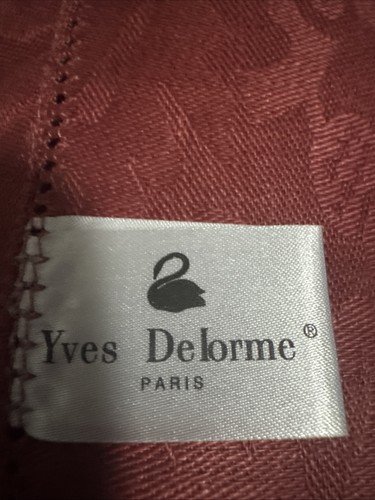 Yves Delorme Balcon Fuchsia 22x22 100% Baumwolle Servietten 11er Set NEU - Bild 3 von 4