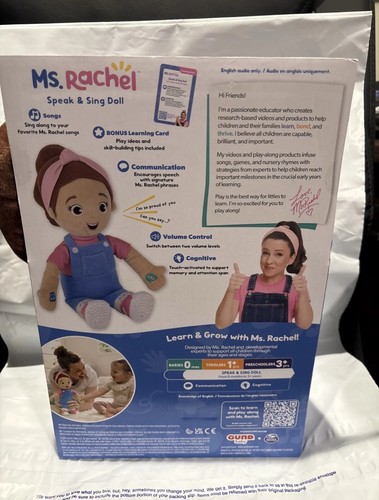 Brandneu - Ms. Rachel Speak & Sing 16 Zoll Kuscheln & Komfort Plüschpuppe authentisch - Bild 2 von 3