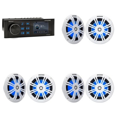 DIY Boat Stereo Replacement System   Alpine UTE-M701 Marine Bluetooth Receive...