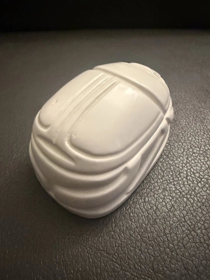 VNTG 白色瓷器 Tiffany&Co Scarab 甲虫盒 Louis Comfort Tiffany 1982 年 — 第 4/4 张图片