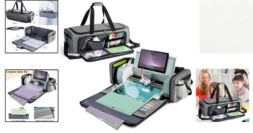 Elegante graue Cricut Tragetasche für Maker 4, 3 & Explore - einfache Tragbarkeit - Bild 2 von 9
