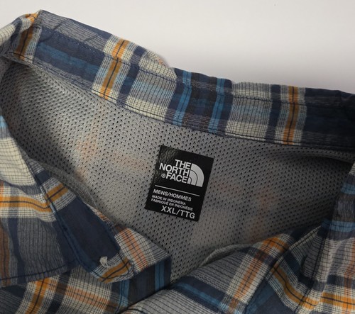 The North Face Herren Gr. XXL Kurzarm Hemd mit belüftetem Rücken kariert Knopfleiste