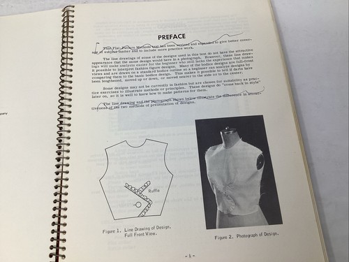 Flat Pattern Methods Schneiderei 1971 2. Auflage Hollen SCHRIFT / UNTERSTREICHEN - Bild 5 von 19