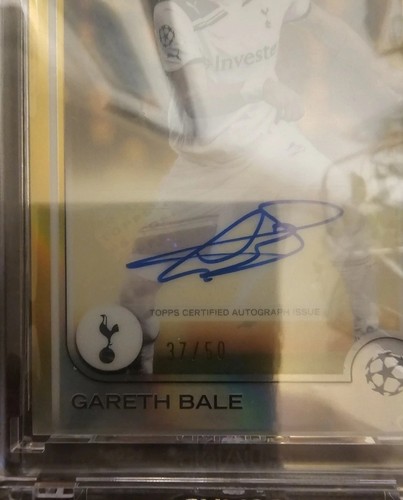 2024-25 Topps Chrome UCC Autograph Gold Refractor Gareth Bale /50 Auto Tottenham - Bild 4 von 4