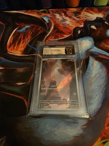 Pokemon Charmander 151 Japanese Holo Card 168/165 Mint Condition Pristine CGC 10