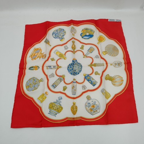 SIN TARIFA Hermes Bufanda Carre 45 Rojos Seda 100% 4151748 - Imagen 9 de 10