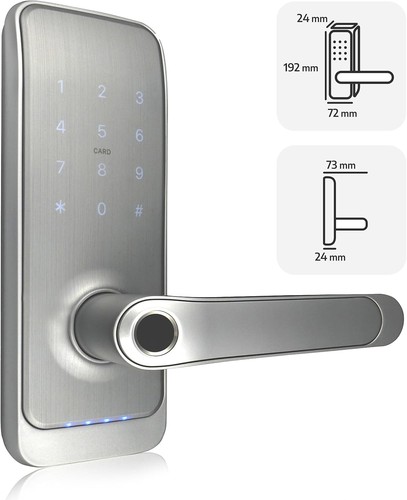 EURA ELH-01H4 Smartes Türschloss mit Griff, Codeschloss, 13,56 MHz Näherungslese - Bild 9 von 9