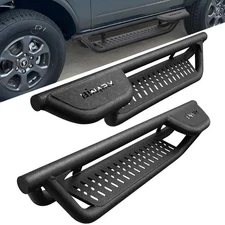 BXQ Nerf Bars FOR 2021-2025 Ford Bronco 2 Door Side Steps BLK Running Boards