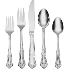 Azalea 45-Piece Flatware Cutlery Set Stainless Steel Service for 8