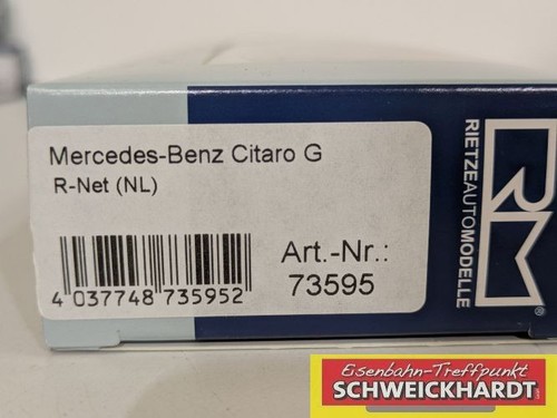 Rietze 73595 - Bus Mercedes-Benz Citaro G 15 NGT R-Net (NL) rot OVP NEU 1:87 - Bild 6 von 6