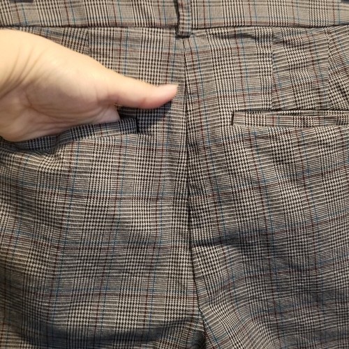 LOFT High Waist Pants Womens 0 Tall Skinny Ankle Black Plaid Houndstooth Career - Picture 8 of 11