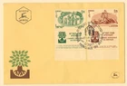 Israel Sc. 178 - 179 Operation 'Magic Carpet' on 1960 FDC with Full Tabs