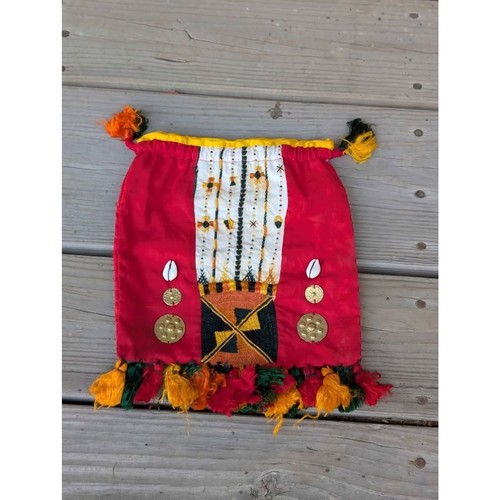 Handwoven & embroidered fabric art made in Egypt