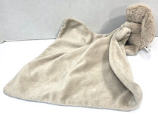 Little Jellycat Brown Light Tan Bunny Lovey Security Blanket Plush Soother