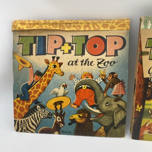 Vintage Pop-up Bücher Tip & Top im Zoo & Camping gehen 1964 v. Kubasta Tschechien - Bild 3 von 21