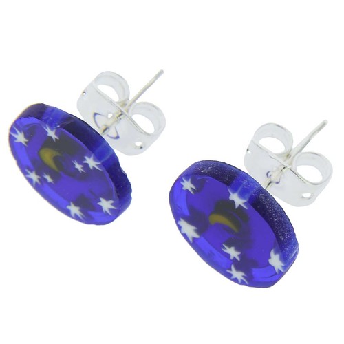 Aretes Millefiori de cristal de Murano GlassOfVenice - redondos - Imagen 2 de 3