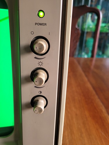 Moniteur CRT vintage NEC JB-1201ME-5 années 80 (écran vert) - Photo 3 sur 16