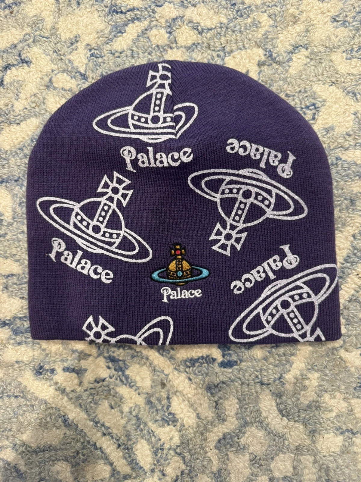 Palace x Vivienne Westwood Orb Beanie Purple One Size
Opens in a new window or tab